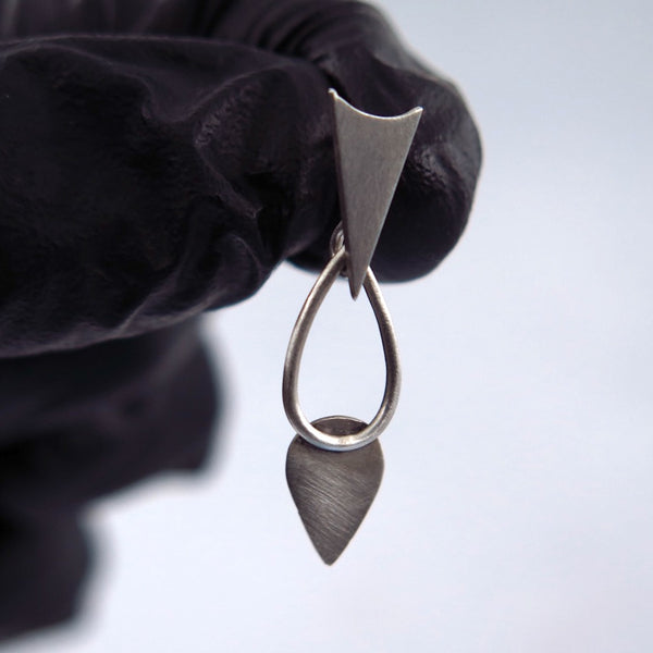 Small Fish Earrings in Silver - Alkisti Jewelry