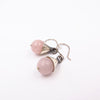Droplet Earrings in Silver & Rose Quartz (made to order)