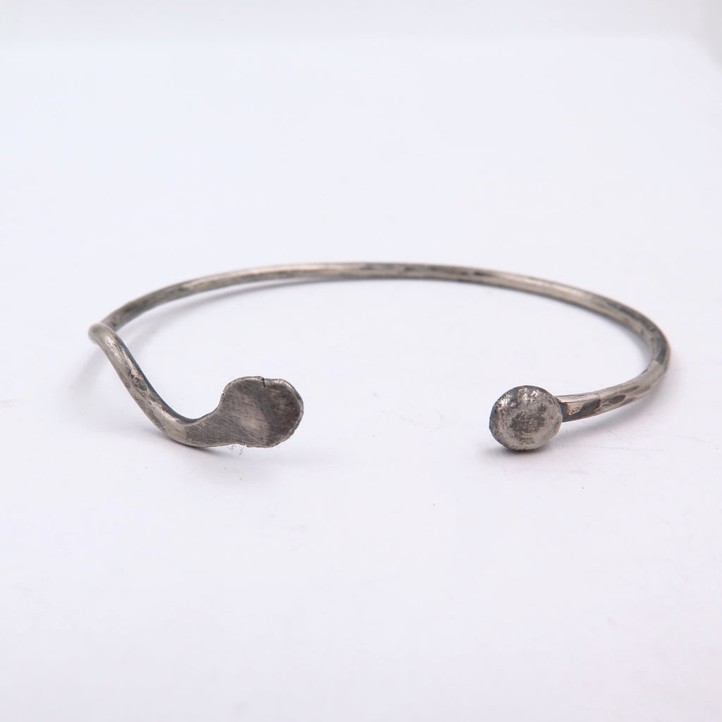 Fertility Bracelet in oxidised Silver