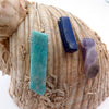 Rock Necklace in Silver & Amethyst/Amazonite/Lapis