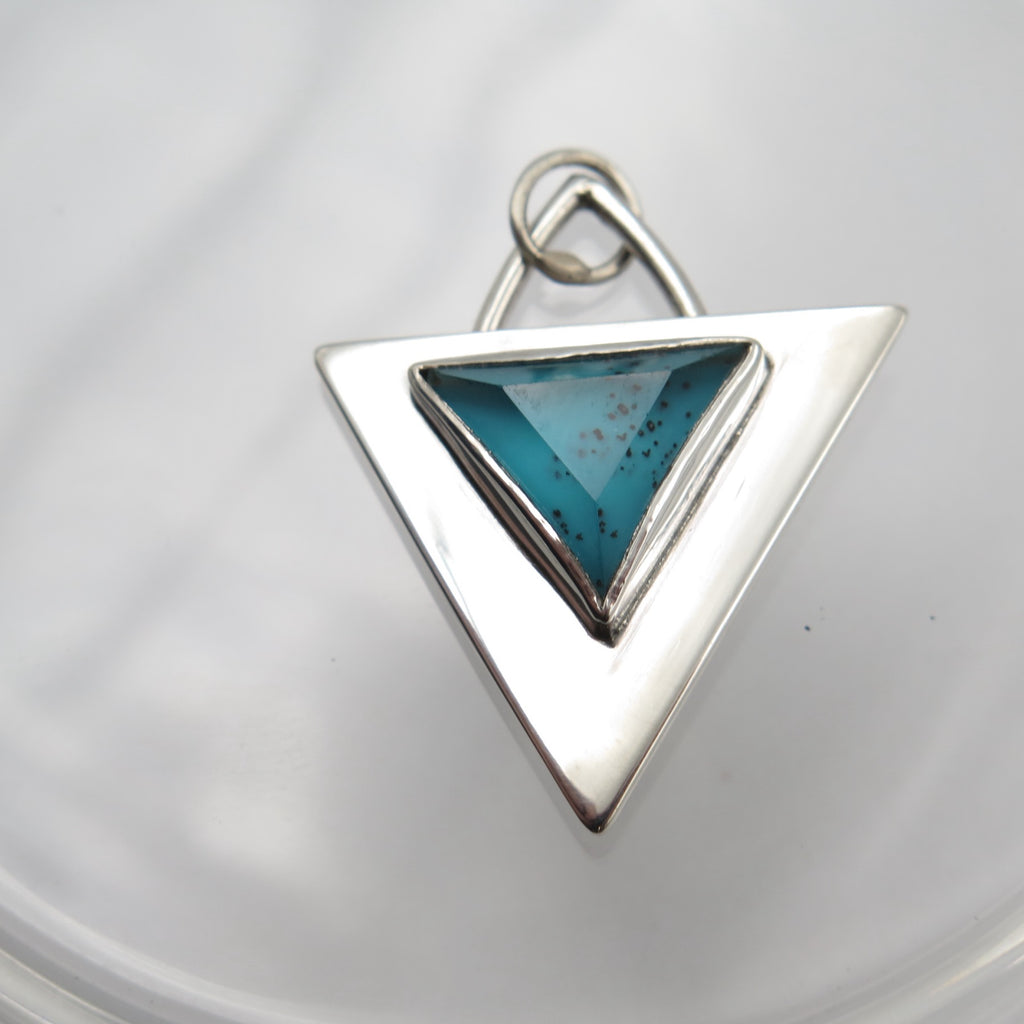 Good Vibes Charm in Silica Chrysocolla
