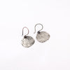 Hammered Disc silver Earrings