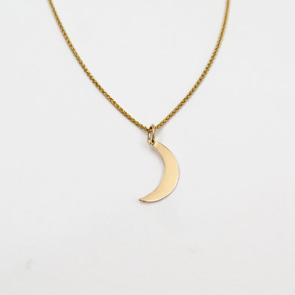 Crescent Moon 14K Gold charm