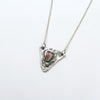 Voice Necklace in Silver & Tourmaline