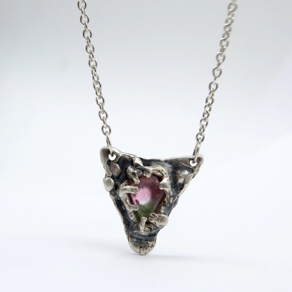 Whisper Necklace in Silver & Tourmaline