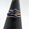Planitaki Ring in 14K Gold & Lapis Lazuli - Alkisti Jewelry