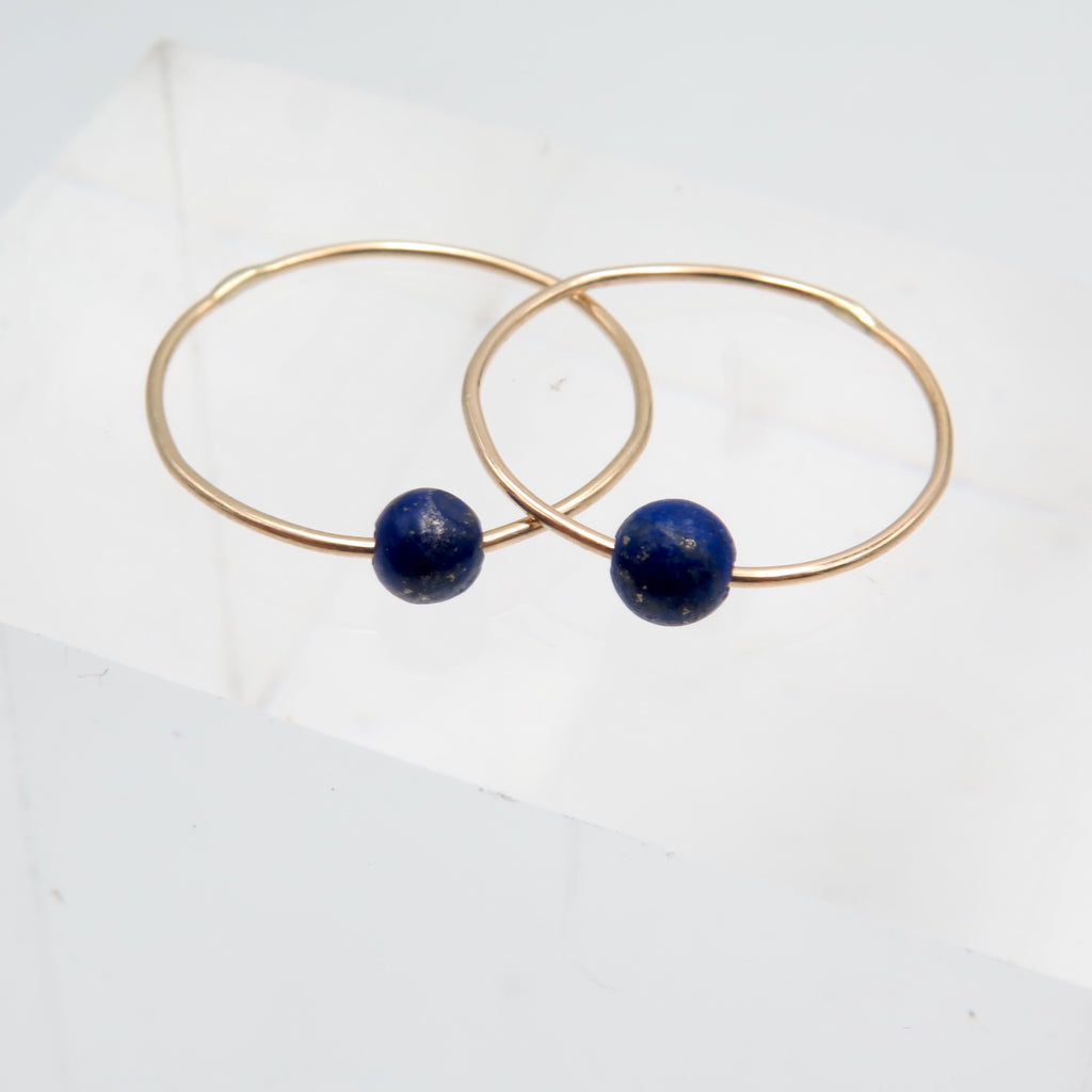 Planitaki Ring in 14K Gold & Lapis Lazuli - Alkisti Jewelry