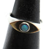 The Supreme Eye Signet in Silver, 14K Gold & Opal