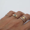 The Supreme Eye Signet in Silver, 14K Gold & Opal