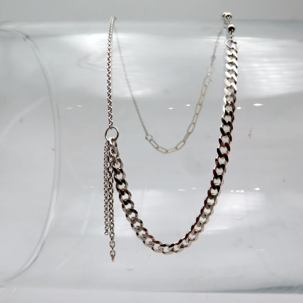 Symphony of Chains Silver Necklace - Alkisti Jewelry