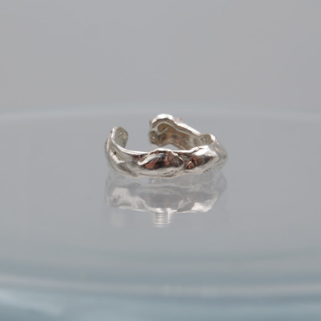 Funky Ear Cuffs in Silver - Alkisti Jewelry