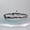 Wave Sculptural Silver Bracelet - Alkisti Jewelry