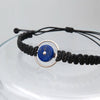 Space Eye Bracelet in Silver & Lapis Lazuli or Malachite - Alkisti Jewelry