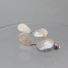 Baroque Pearl Silver Earrings - Alkisti Jewelry