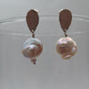 Baroque Pearl Silver Earrings - Alkisti Jewelry
