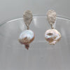 Baroque Pearl Silver Earrings - Alkisti Jewelry