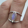 Elegant Eye Silver Ring in Moonstone - Alkisti Jewelry