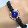 Space Eye Bracelet in Silver & Lapis Lazuli or Malachite - Alkisti Jewelry
