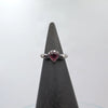 Aphrodite silver Ring in Pink Tourmaline Heart - Alkisti Jewelry