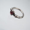 Aphrodite silver Ring in Pink Tourmaline Heart - Alkisti Jewelry