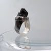 Monolith Silver ring in Black Tourmaline - Alkisti Jewelry