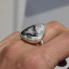Alpine Siver Ring in Dendritic Agate - Alkisti Jewelry