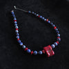 Cuba Libre with Blue Sodalite & Red Coral beaded Necklace