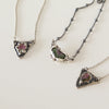 Sling Necklace in Silver & Tourmaline