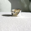 Cumulus Clouds Cigar sculptural ring in Silver