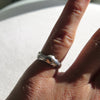 Stormy sculptural Ring in Silver