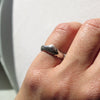 Stormy sculptural Ring in Silver