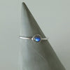 Petite Solitaire Ring in Silver & Labradorite