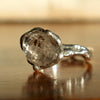 HD2 sculpture ring in Silver & Herkimer Diamond N.55