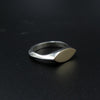 Fine Eye Signet Ring in Silver & Gold 14K