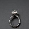 HD1 sculpture ring in Silver & Herkimer Diamond N.51