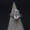 HD1 sculpture ring in Silver & Herkimer Diamond N.51