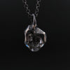 Neck HD1 unisex charm in Silver & Herkimer Diamond