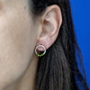 Orbit Earrings in Diopside - Alkisti Jewelry