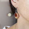 Queen Carnelian Earrings - Alkisti Jewelry