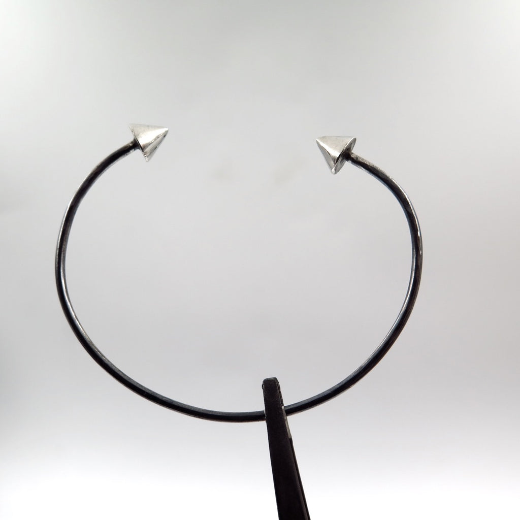 Spike Bangle in Silver - Alkisti Jewelry