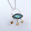 Sol Eye Necklace in Labradorite - Alkisti Jewelry