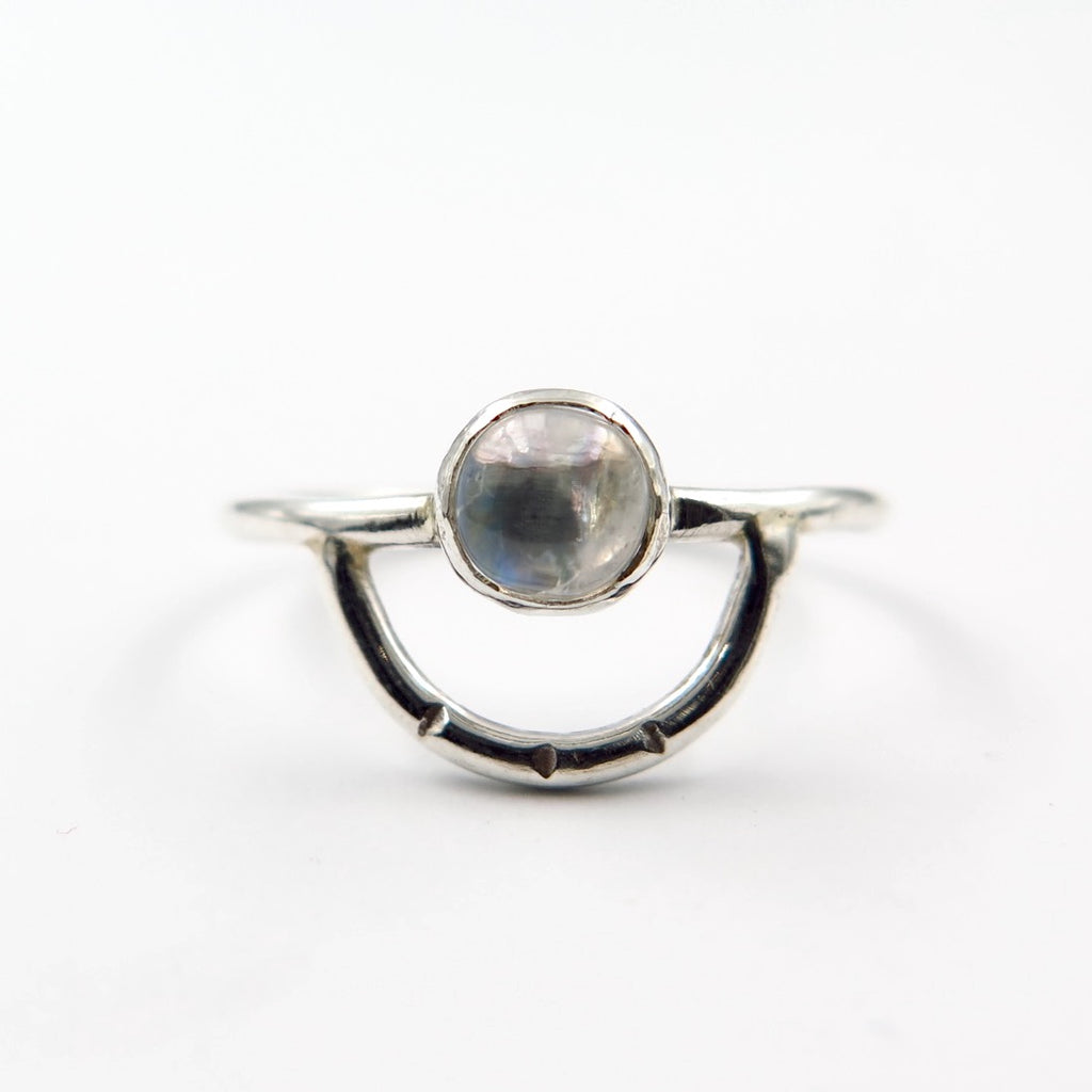 Sunrise Ring in Moonstone - Alkisti Jewelry