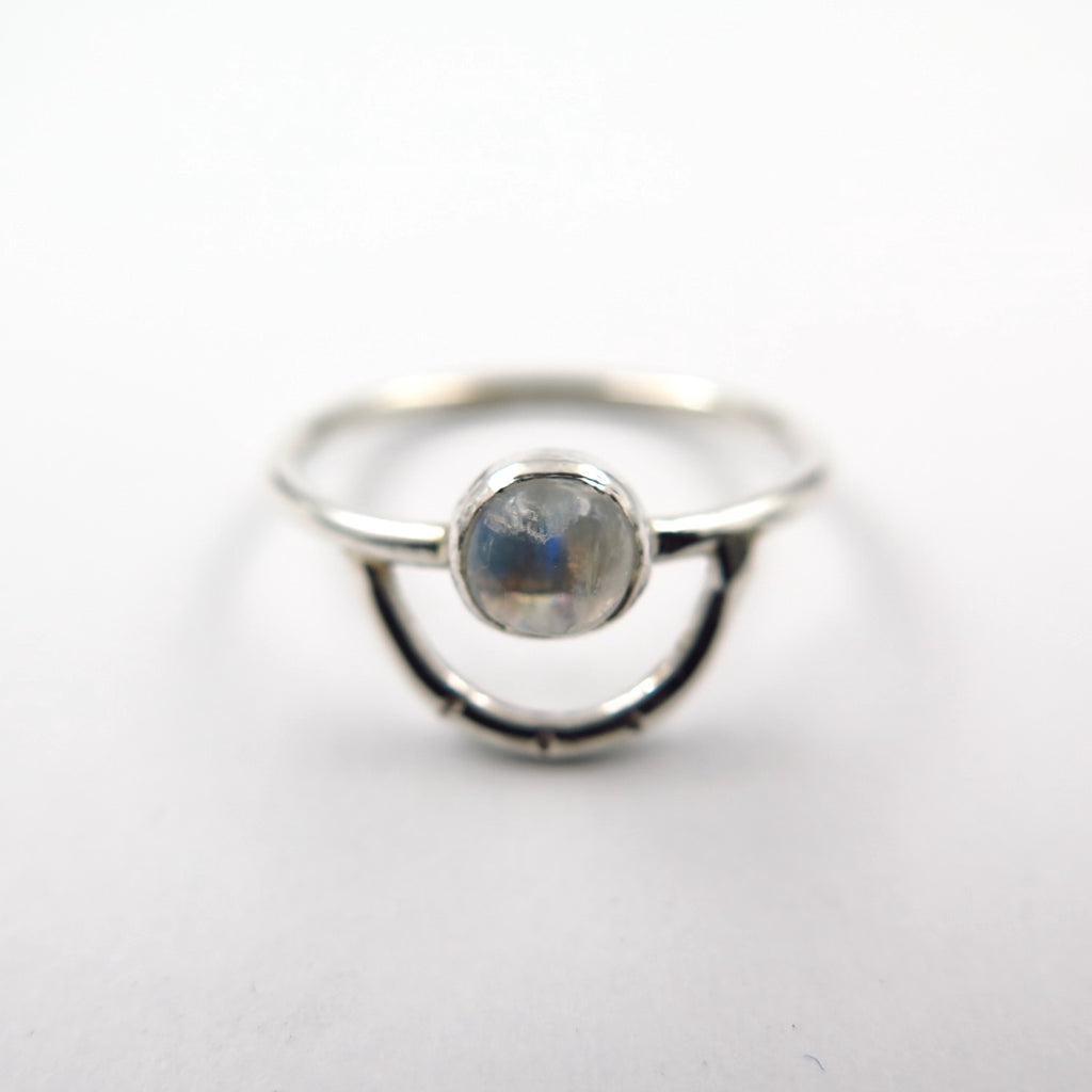 Sunrise Ring in Moonstone - Alkisti Jewelry