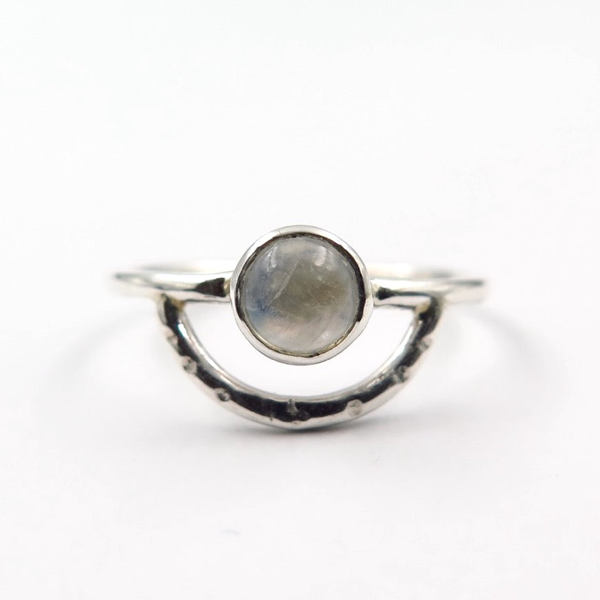 Sunrise Ring in Moonstone - Alkisti Jewelry
