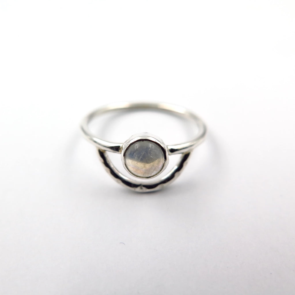 Sunrise Ring in Moonstone - Alkisti Jewelry