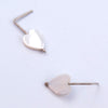 Heart Studs in Silver & Mother of Pearl - Alkisti Jewelry