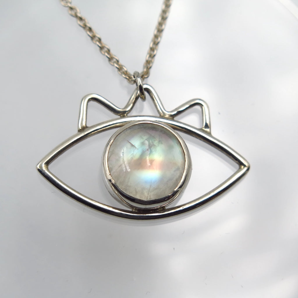 Cyclops Pendant in Moonstone - Alkisti Jewelry