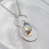 Angela Fine Pendant in Moonstone - Alkisti Jewelry