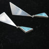Long Aquamarine Statement Earrings in Silver - Alkisti Jewelry
