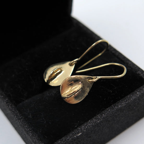 Anchor Earrings in Gold 14K - Alkisti Jewelry